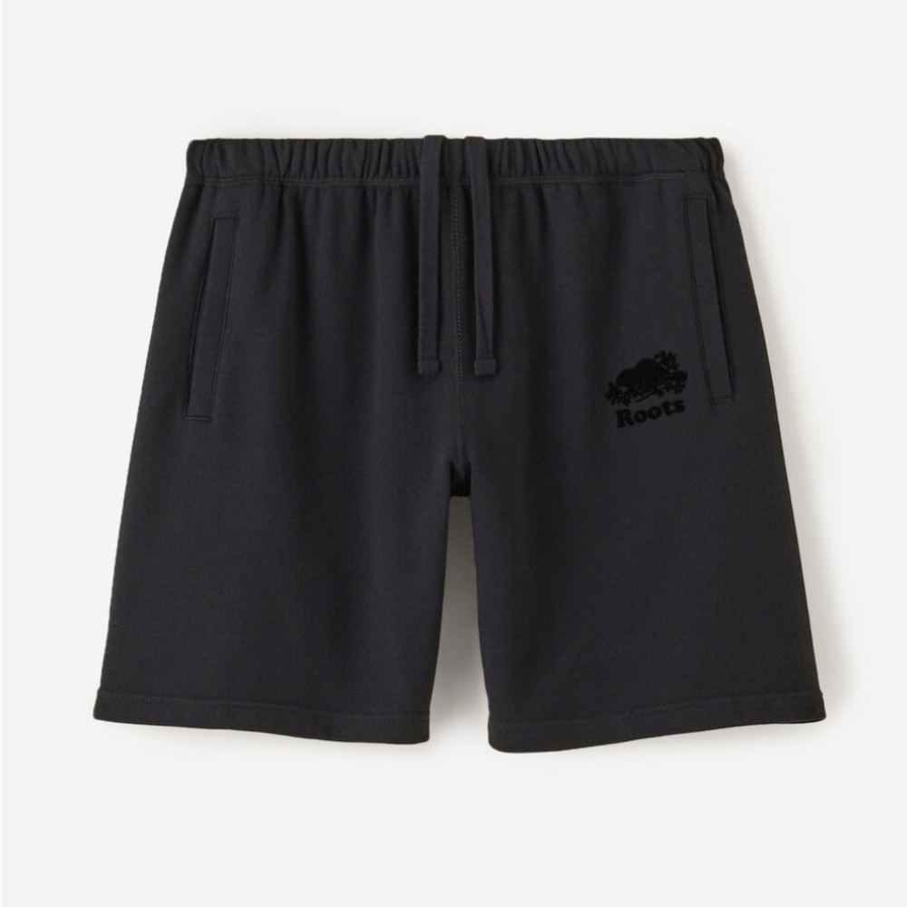 Roots Black Athletic Shorts with Relaxed Fit